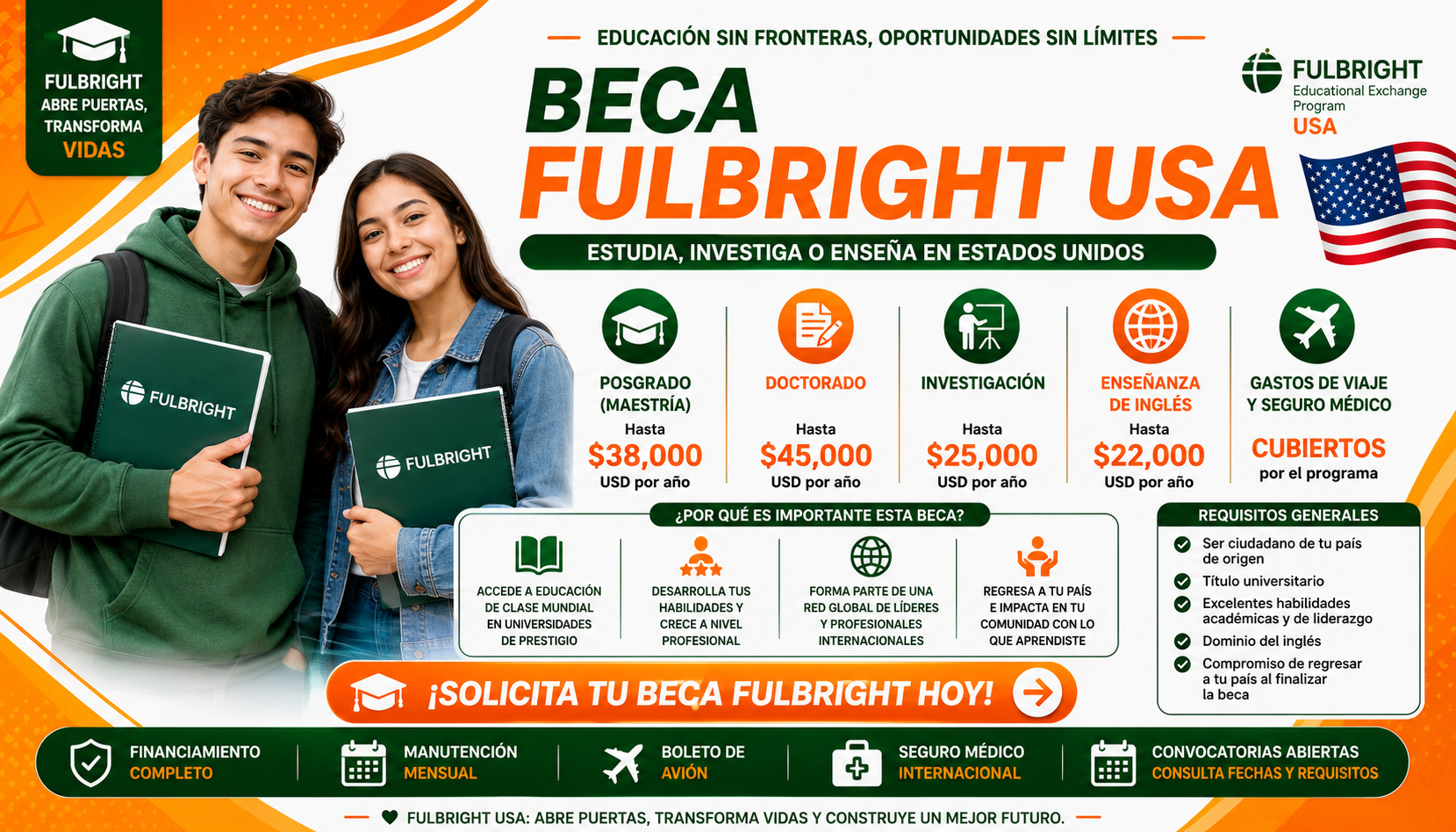Beca Fulbright USA